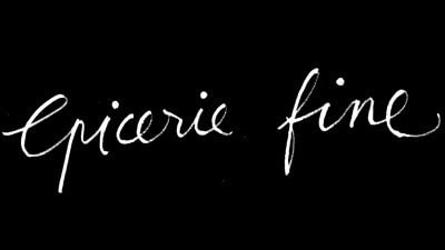 Écriture manuscrite "épicerie fine" pour Restaurant Emile Toulouse.